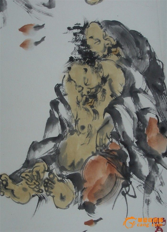 著名画家梁占岩人物作品一幅-著名画家梁占岩