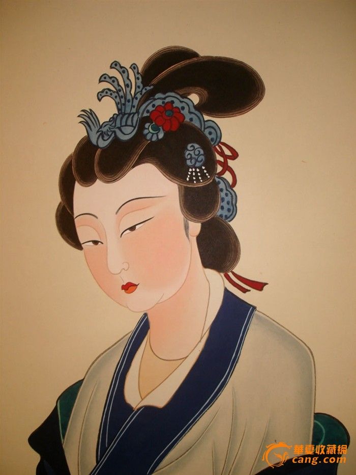 张大千<em>侍女</em>-张大千<em>侍女</em>价格-张大千<em>侍女</em>图片,来