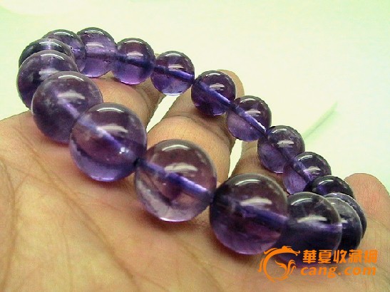 颜色浓郁的紫水晶手链 天然水晶-颜色浓郁的紫