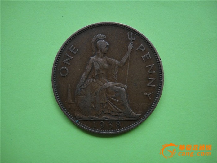 外国硬币 英国1938硬币 one penny 1便士