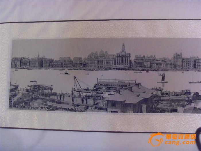 杭州的 真丝织锦画 30年代的 老上海外滩全景图
