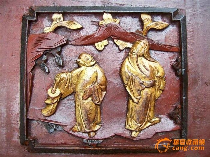 金水雕花板: 呼家将除奸显忠孝 (清)_金水雕花板