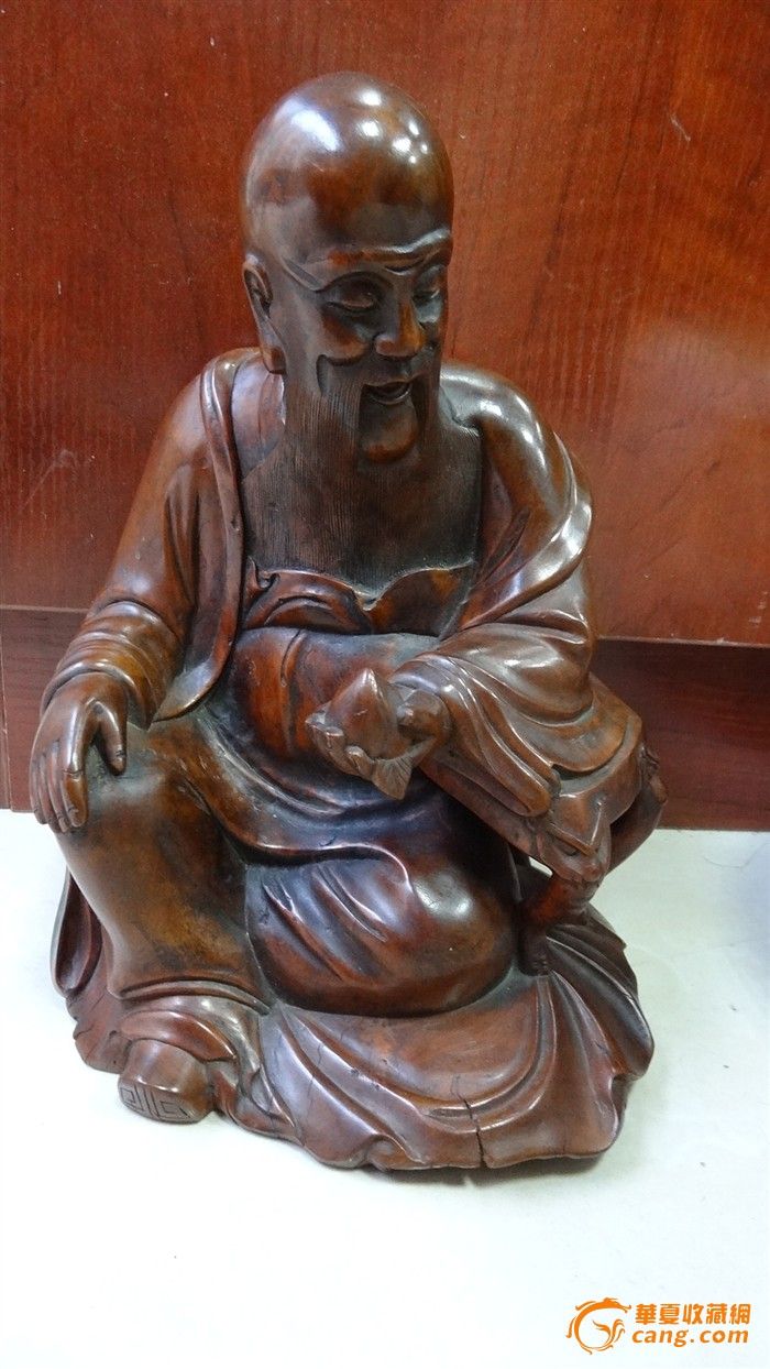 包老晚清民国黄杨木雕罗汉