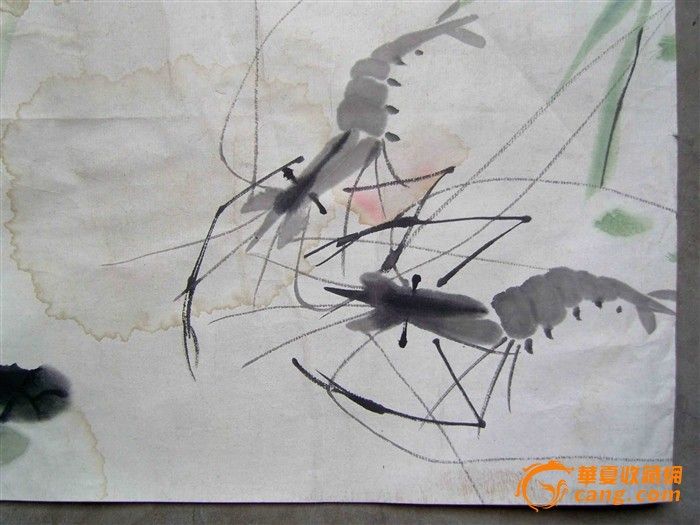 海派名家字画◆张大壮(1974年手绘小品画)《荷