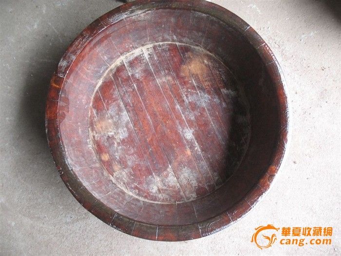 包老包真，一个民俗大脚盆_包老包真，一个民俗大脚盆价格_包老包真，一个民俗大脚盆图片_来自藏友飞燕飞_木器_地摊交易_华夏收藏网 cang.com