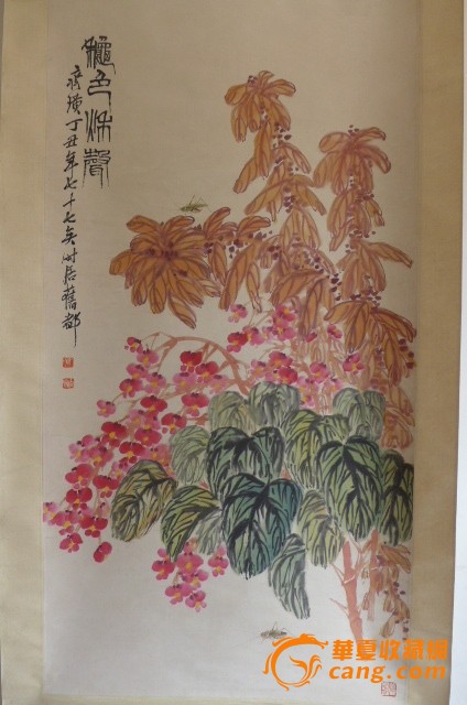 齐白石 海棠花