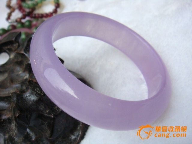 天然冰种紫罗兰玉石手镯-天然冰种紫罗兰玉石