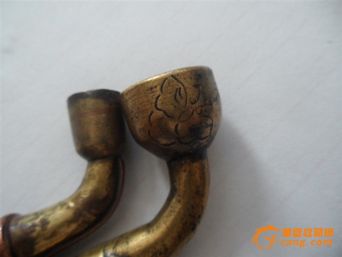 冲击3钻-清代满工三合永款烟锅和双色蒙古铜烟锅