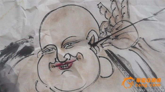 国画弥勒佛,墨道山人笔墨潇洒大气豪放无拘无