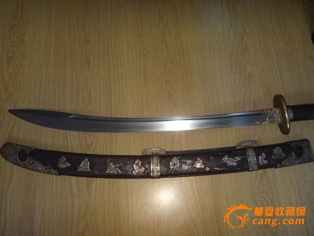 清--鎏金十八罗汉大刀-清--鎏金十八罗汉大刀价