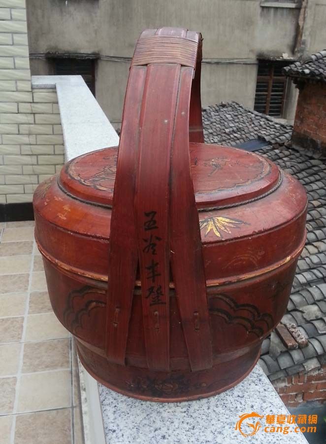 癸亥年花鸟四食盒提篮老先生木篮子家具_癸亥小气瓶0.3l图片