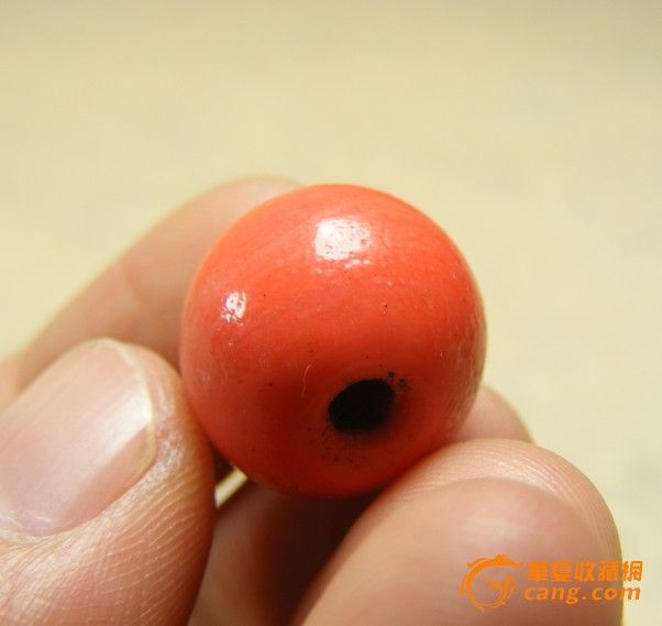清代-老红色琉璃大圆珠_三利网 清代-老红色琉璃大圆珠