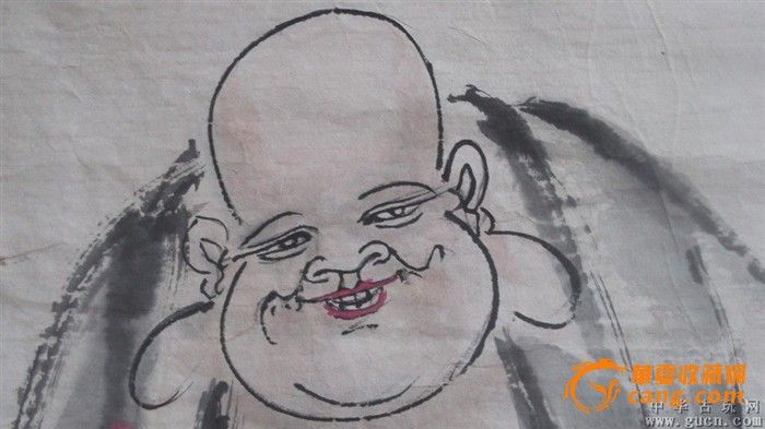 国画弥勒佛,墨道山人笔墨潇洒大气豪放无拘无