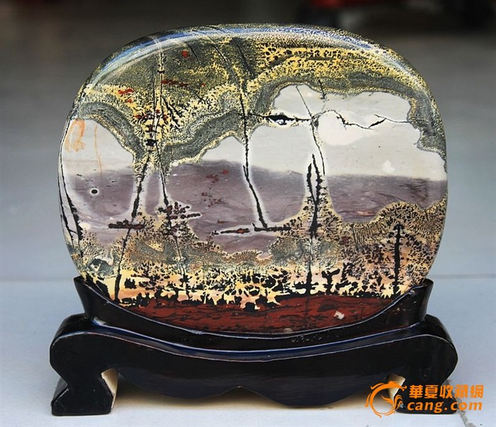 纯天然奇石 草花石 精品奇石 美景如画 极其少见 意境