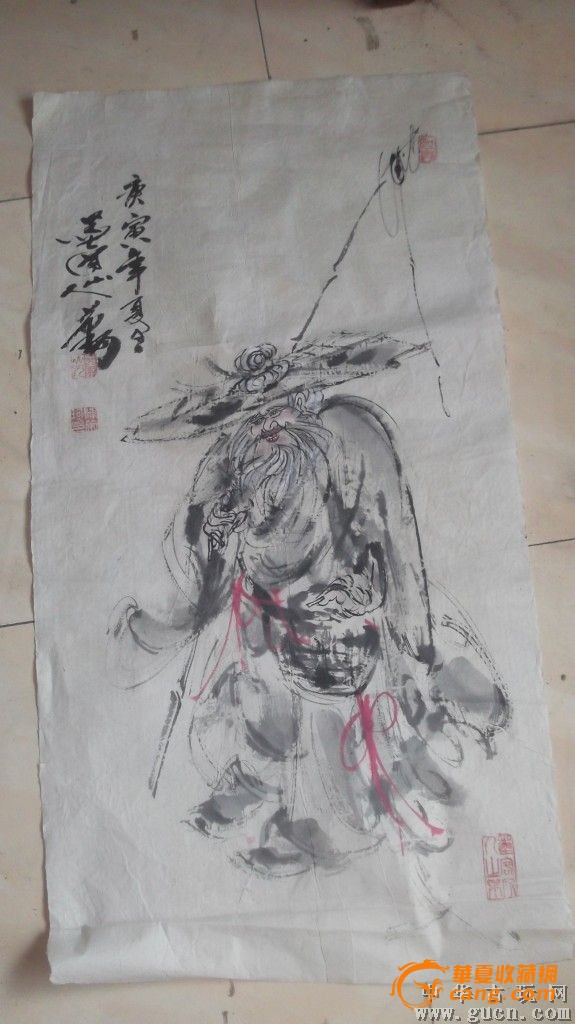 国画渔翁,墨道山人的笔墨潇洒大气豪放放荡不羁