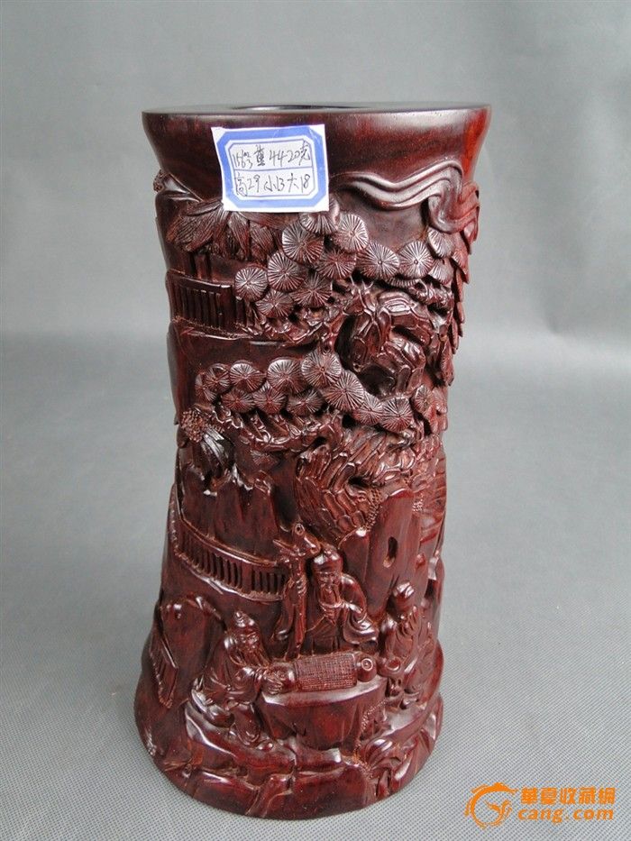 印度小叶紫檀 笔筒_印度小叶紫檀 笔筒价格_印