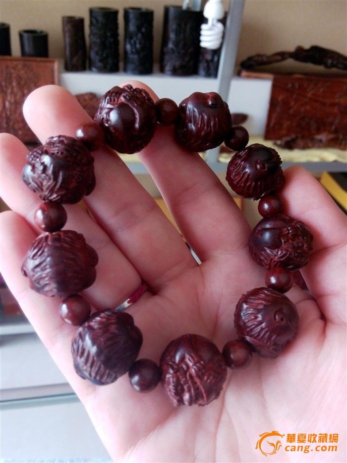 小叶檀手串 皮丘图片
