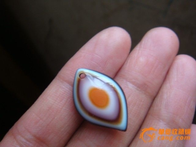 天然天眼玛瑙小吊坠 辟邪-天然天眼玛瑙小吊坠