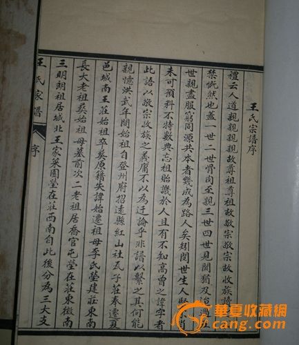 山东夏津县王氏族谱图片