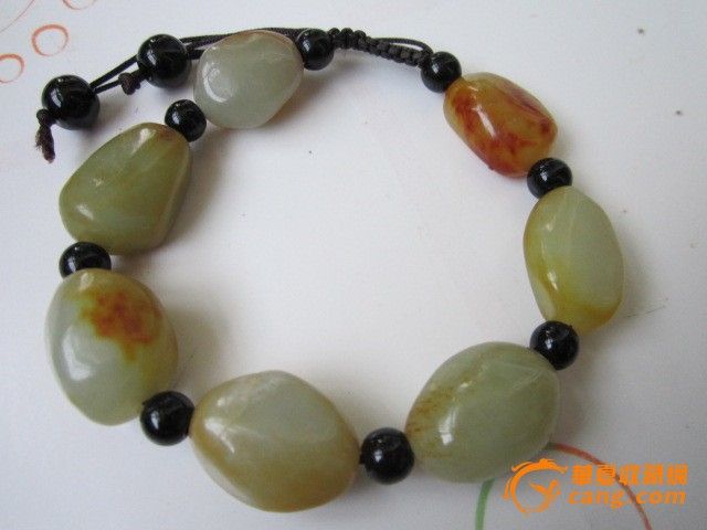 和田玉籽料手链_和田玉籽料手链价格_和田玉籽料手链图片_来自藏友天之蓝_玉石_地摊交易_华夏收藏网 cang.com