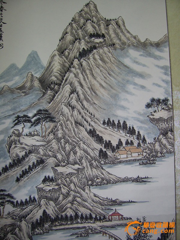 名家水墨山水画——虞山景秀图!