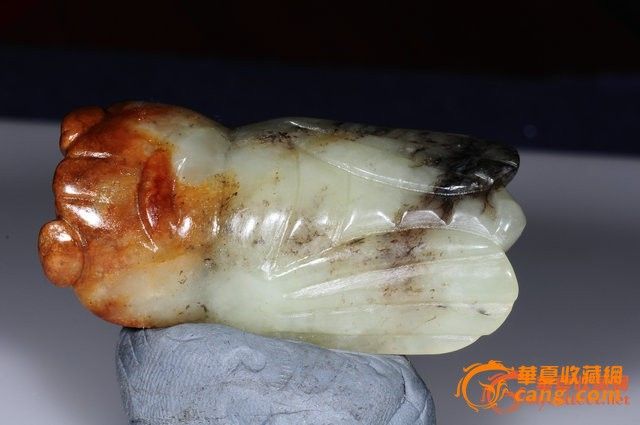 清代和田黄皮籽料蝉佩_清代和田黄皮籽料蝉佩