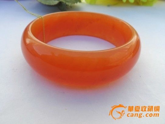 天然红宝石光 金丝玉 戈壁玉手镯 雅丹彩玉 黄龙