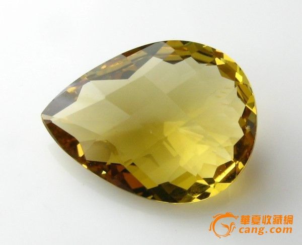 纯天然6.65克拉 蜜蜡 黄水晶 裸石 CITRINE_纯