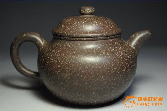 【邵大亨】款满天星本山泥全手工掇球壶_【邵