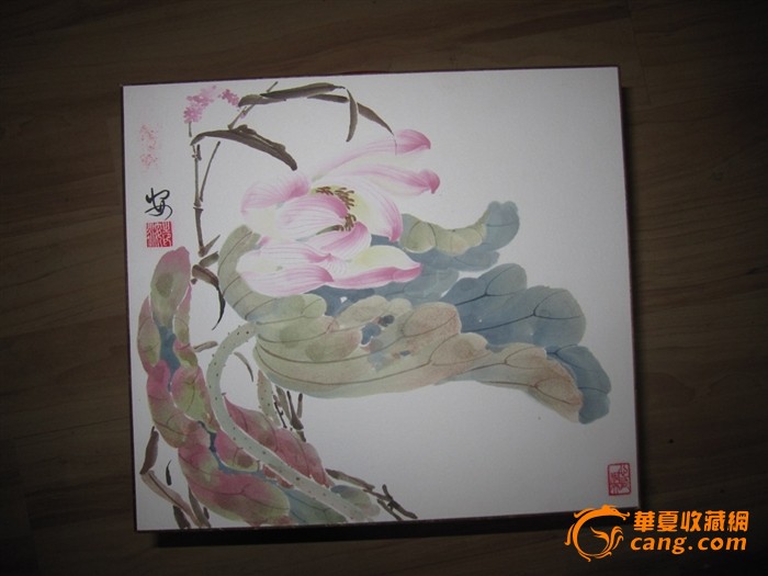 【保真系列】花卉上款沈重四帧,黑龙江省书画