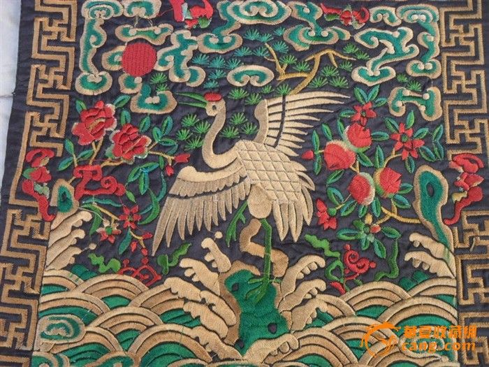 清代官服品级标志《鹤》_清代官服品级标志《