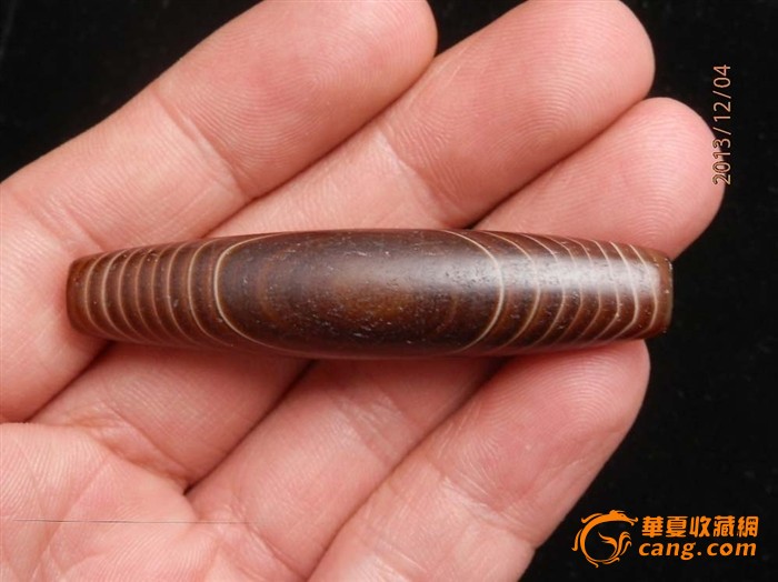 很少见的天然的老缠丝玛瑙天眼天珠