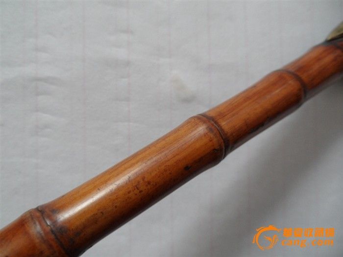 冲击3钻--33厘米清代竹子杆三色镶一口香烟锅
