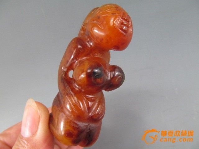 特价亏本甩货 红玛瑙雕刻遇贵人挂件_特价亏本