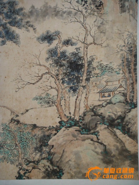 有年纪旧山水画一幅(秋林幽居图)