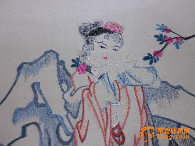 一副中国苏绣人物_一副中国苏绣人物价格_一