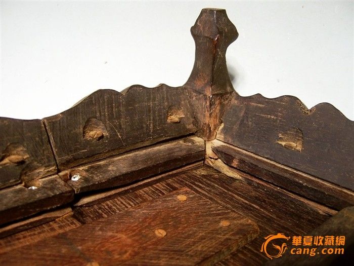 蛇头脚酸枝老红木小茶台底座_蛇头脚酸枝老红