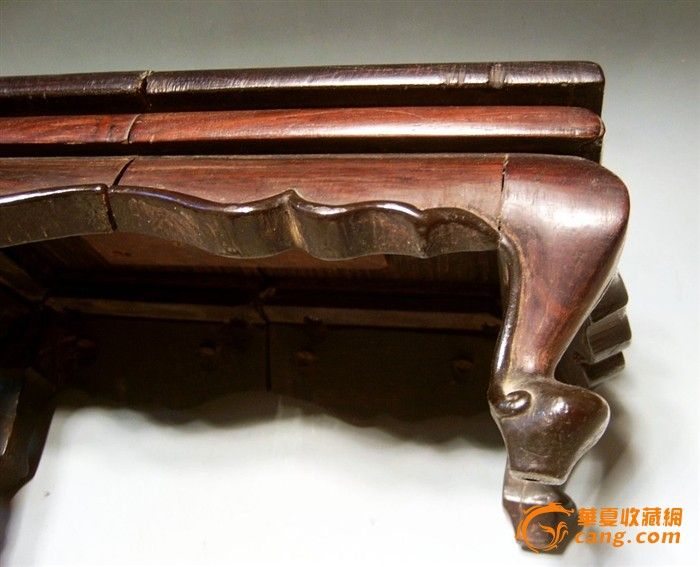 蛇头脚酸枝老红木小茶台底座_蛇头脚酸枝老红