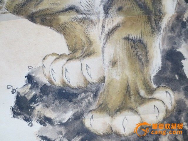 猛虎下山画