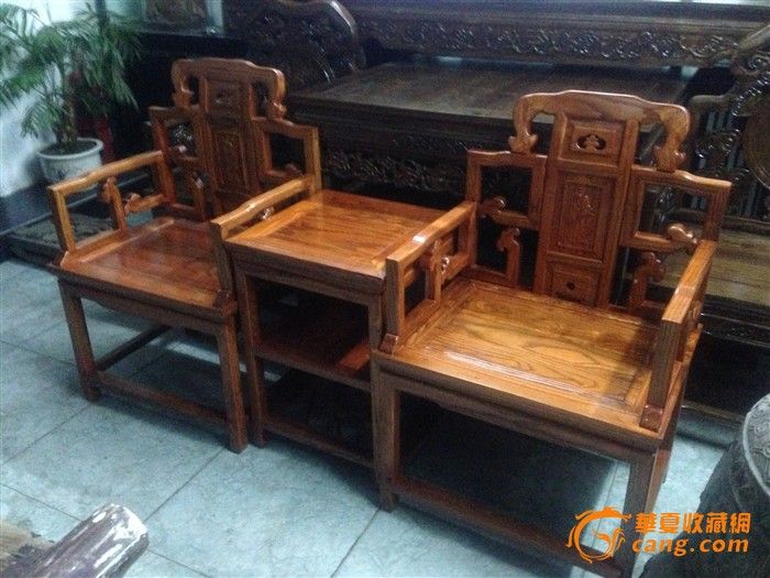 老榆木.太师椅三件套_老榆木.太师椅三件套价