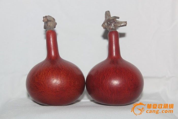 盘玩了四年的一对葫芦*非常秀丽,包浆一流_盘