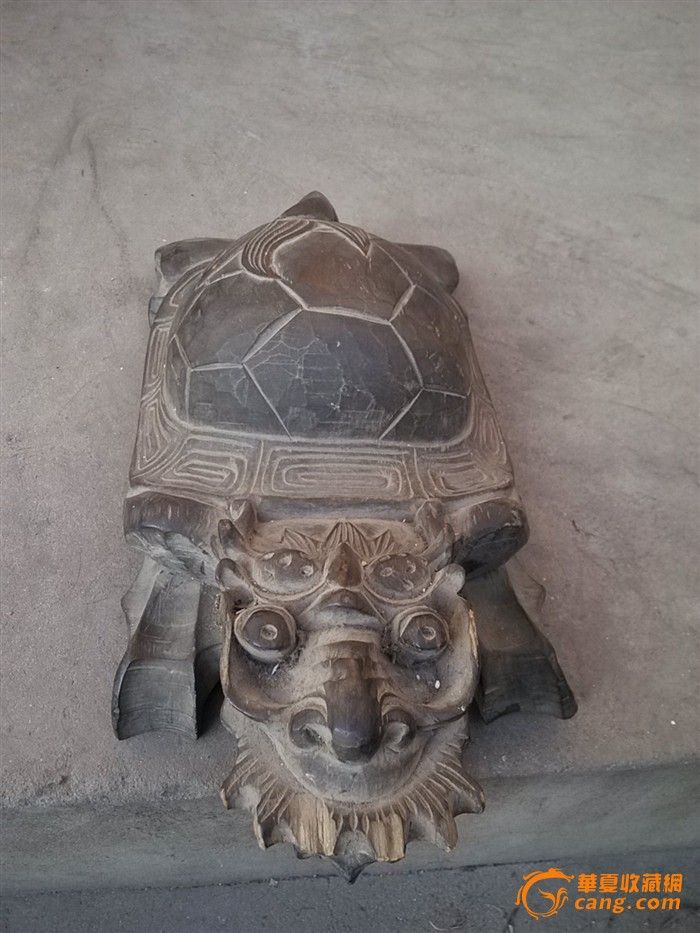 完整罕见少有,龙的儿子赑屃。镇纸,镇邪。_完