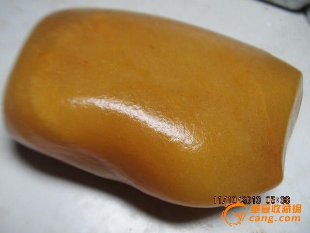 新疆戈壁滩黄玉卡瓦石(玉斧)_新疆戈壁滩黄玉