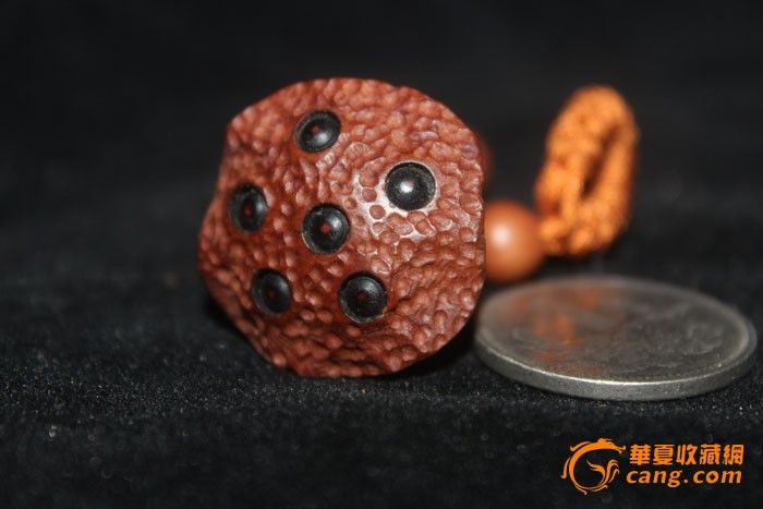 精雕黄杨木莲藕挂件,手机坠_精雕黄杨木莲藕挂