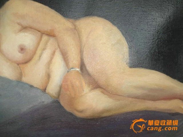 油画-裸睡中<em>的女人</em>,朦胧与<em>现实</em>交错,精品人体
