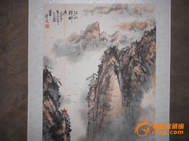 中国著名山水画家史文博先生的国画_中国著名