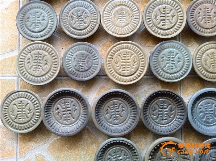 44个漂亮龙泉瓷糕点印模具_44个漂亮龙泉瓷糕