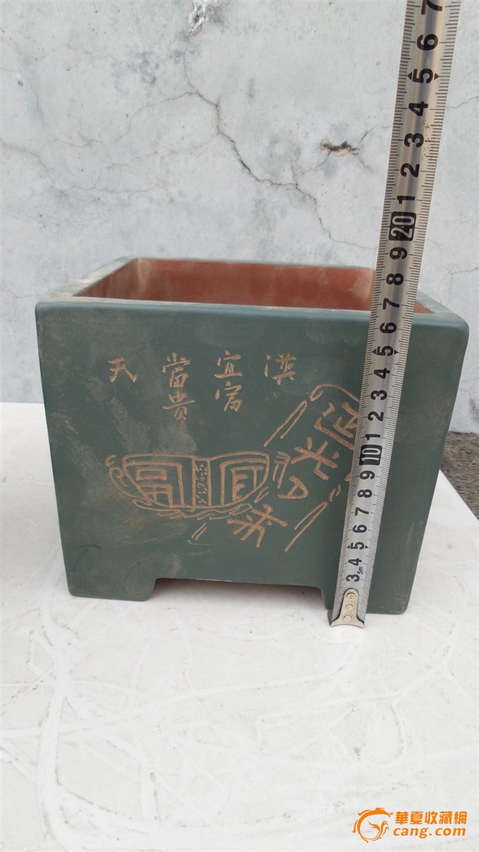 漂亮的老紫砂花盆