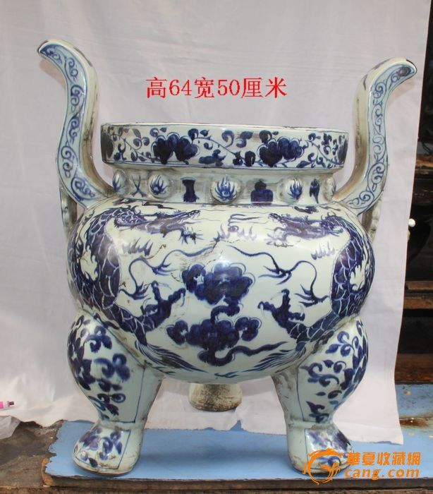 明代的青花<em>龙纹</em>香炉_明代的青花<em>龙纹</em>香炉价格
