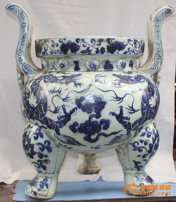 明代的青花<em>龙纹</em>香炉_明代的青花<em>龙纹</em>香炉价格